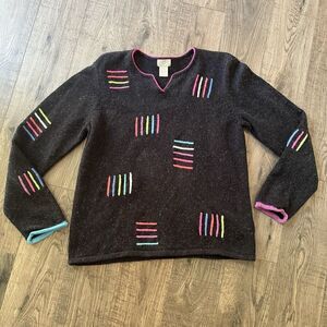 Vintage Sigrid Olsen Sweater Medium Silk Wool Blend